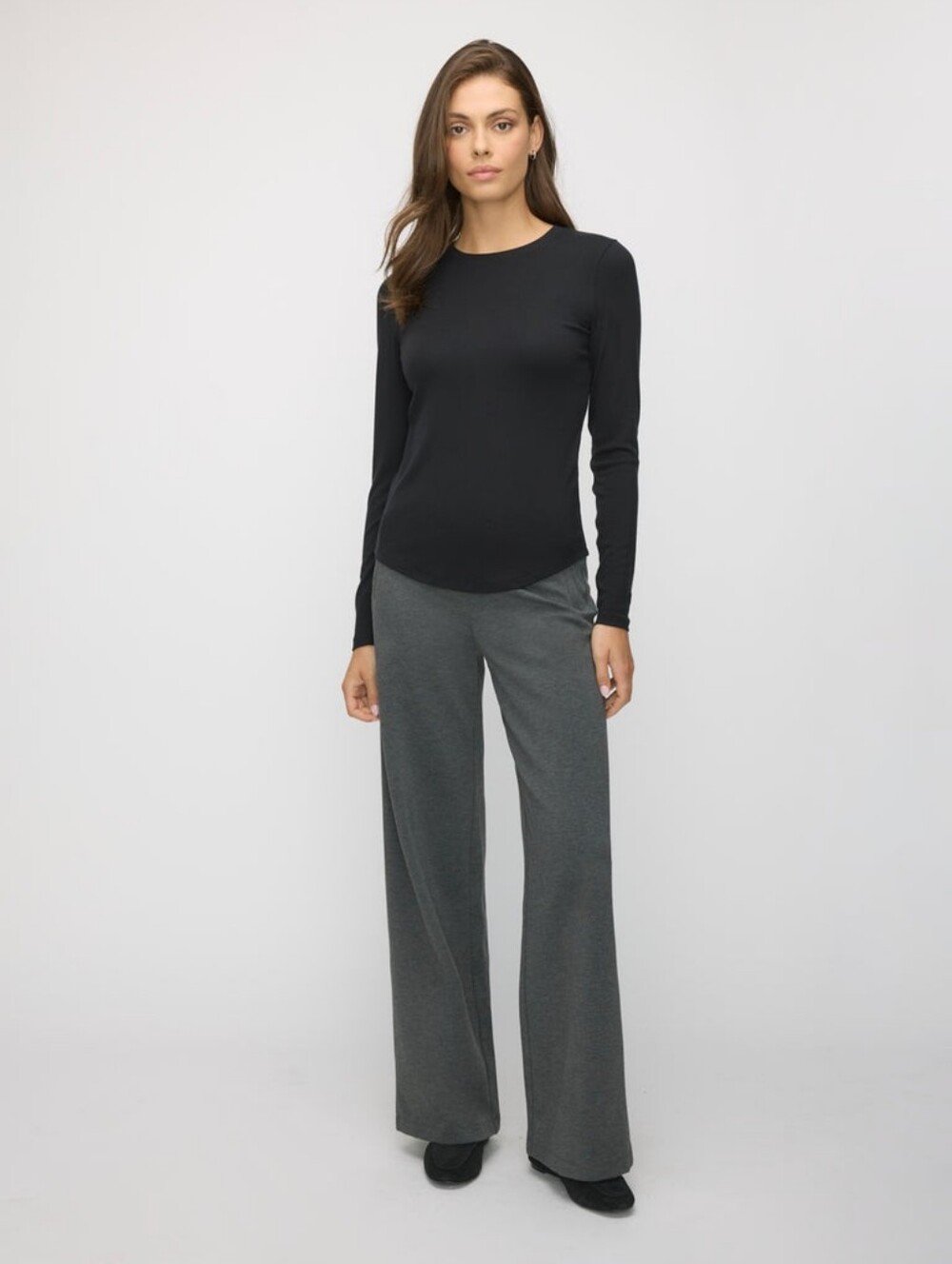 Kit & Ace Black Long Sleeve T-shirt L
